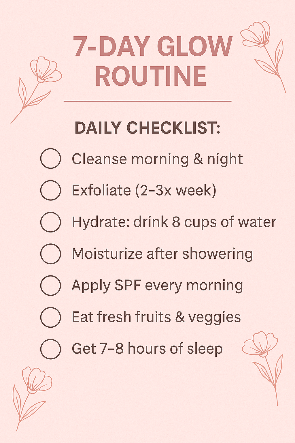 7-Day Glow Routine